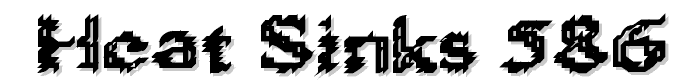 Heat Sinks 586 font